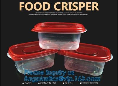 China rizador de la comida, envase de comida redondo de custodia fresco del vacío de la caja con la prensa y la tapa del empuje, vacu sellado de la categoría alimenticia de la caja de almacenamiento de la comida en venta