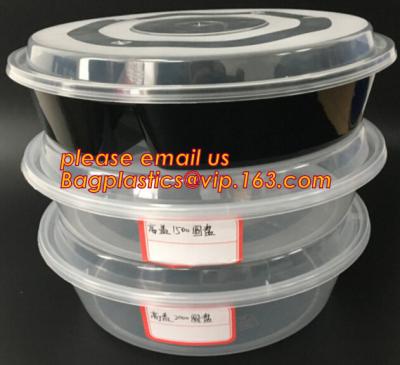 China Reutilizable llévese el cuenco de ensalada plástico con la bifurcación y el vestido de la caja y del envase de fuente, disponibles se lleva la ensalada plástica en venta