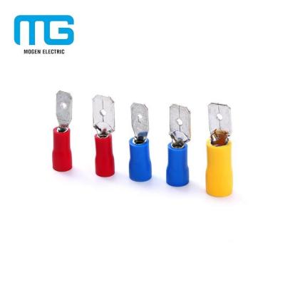 China Breast Enhancers Shovel Terminal Blue Brass Insulated Terminal Male And Female Terminal Male for sale