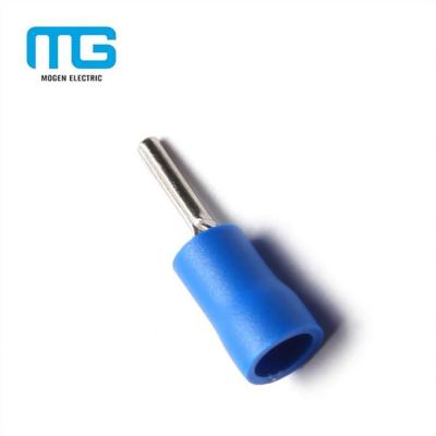 China Connecting Cables MG CE Approved PTV2-10 Blue Insulated Pin Terminals For Quick Crimp Electrical Terminal Connectors for sale