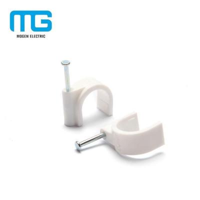 China Plastic PE Plastic Cable Holder Clip, Wall Plastic Cable Clamp for sale