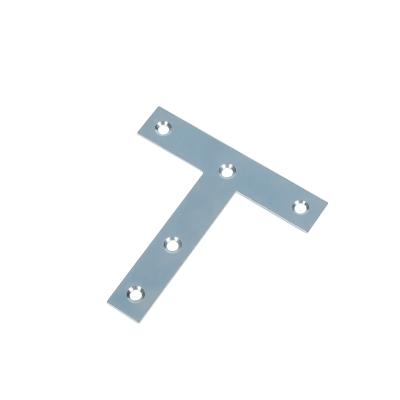 China Household / Construction Engineering Customized 5 Hole T Bracket Metal Plate Durable For Home Furnifure for sale