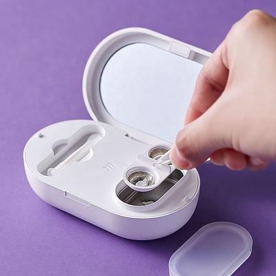 China Hotel Portable Ultrasonic Contact Lenses Cleaner 2 Minutes Cleaning Daily Care Solution for sale