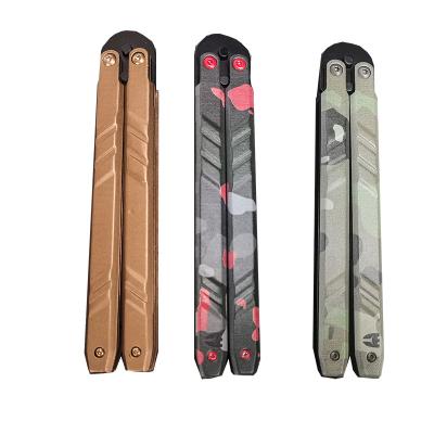 China Combat Knife CNC  T6061 handle Customized Balisong Butterfly knife  accessory BM40 41 42 436 practice training tool Manufacturer and supplier for sale