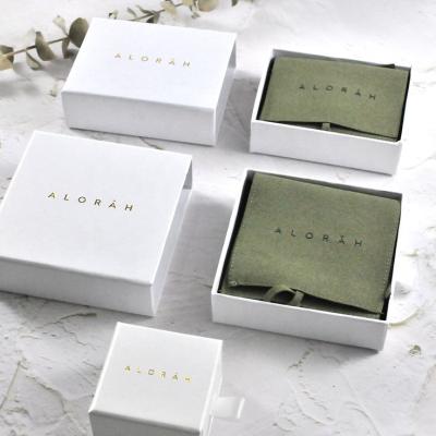 China Recycled Materials Wholesale Customizable Wrapping Paper Necklace Ring Packaging Jewelry Gift Boxes for sale