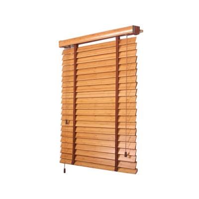 China Waterproof Hot Selling Bamboo Blinds Cheap Price 35mm 50mm Top Slat Wooden Bamboo Roller Blinds for sale