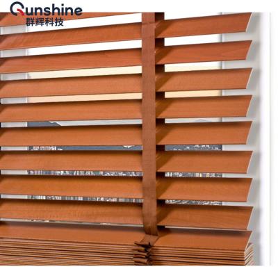 China Customized Customization Waterproof Slat Window Shutters Horizontal Wood Venetian Blinds Blinds China for sale