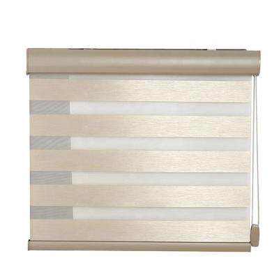 China Waterproof High Quality Double Blackout Roller Blinds Shade Windows Zebra Roller Blinds for sale