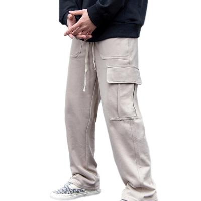 China Wholesale New Designs Custom Anti-wrinkle Mens Cargo Pants Big Pocket Cotton Men Pants for sale