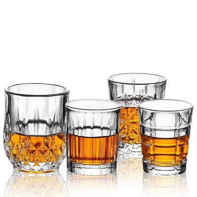 China Popular Fashion Unique Handmade 320ml Carton Customized Logo Whiskey Glass Mug Acceptable Transparent Clear Drinking for sale