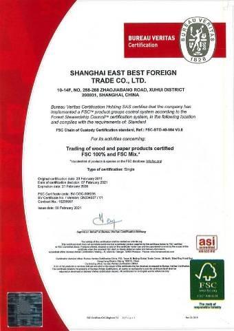 FSC - Shanghai East Best Foreign Trade Co., Ltd.