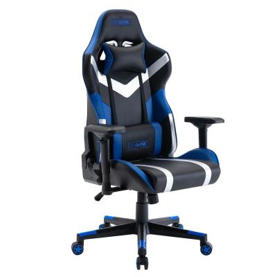 China SEB 2021 New Blue Silver Spinning Customize Logo Computer Video Game Silla Gamer Gaming Chair for sale