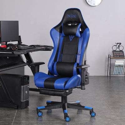 China (Size) 2022 Seb New Anji Home Office Blue 2D Adjustable Armrest Silla Gamer Gaming Chair With Massage Footrest for sale