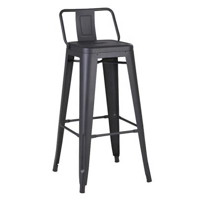 China SEB OEM regular hot sale industrial metal high bar stool with back rest for restaurant and kitchen for sale