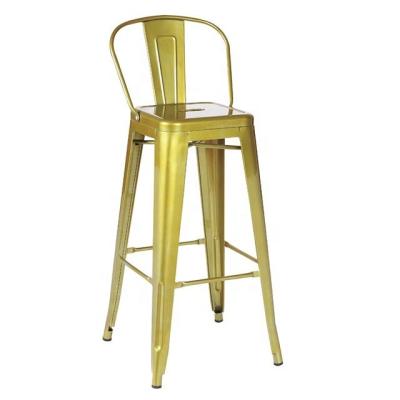 China SEB Modern Environmental Metal Iron Eco-friendly Bar Restaurant Cafe Stackable High Bar Chair for sale