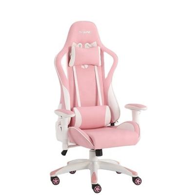 China SEB 2021 OEM ODM Computer Chair Silla Gamer Gaming Chair Rotating Cute Cute Pink Girl for sale