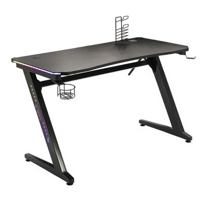 China New SEB 2022 Luxury LED Gaming Table Desk Foldable With USB And Wireless Billing PC Gamer for sale