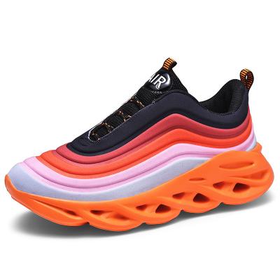 China Men's Anti-Slippery Lightweight Running Sneakers Shock Absorption Mens Fashion Sneakers for sale