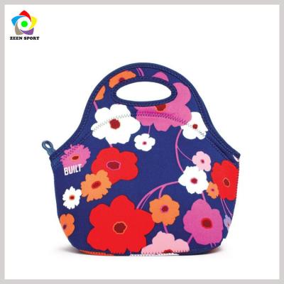 China Waterproof Neoprene Lunch Bag Tote Insulated Reusable Picnic Lunch Bags for sale