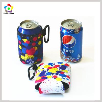 China Waterproof Stubby Beer Bottle Tin Can Cooler Sleeve With Hook for sale