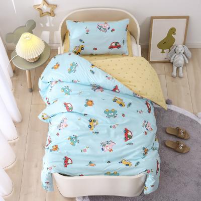 China 100%Cotton Folded Printed 6 Pcs Beds Crib Bedding Set For Baby Girl Cute Bedding Set for sale