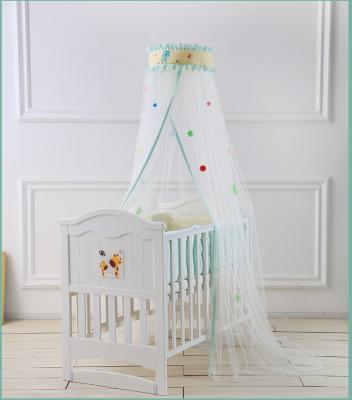 China Anti-static High Quality Adjustable Cute Crib Mosquito Net Round Baby for sale