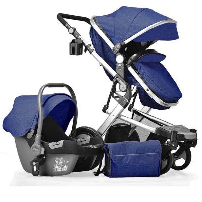 China Two Way Foldable Baby Stroller Manufacturer High Seat China Landscape And Foldable Baby Pram Stroller 3 In 1 for sale