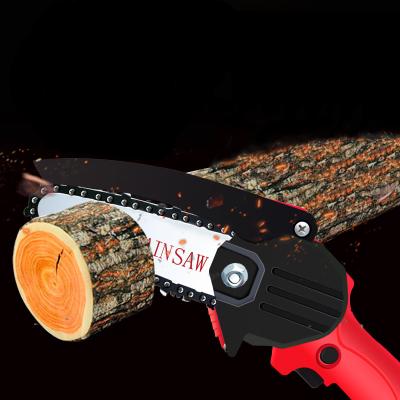 China Anti-skid Lithium Battery Mini Chain Saw Wood Cutting Portable Lightweight Pruning Logging For Garden Yard for sale