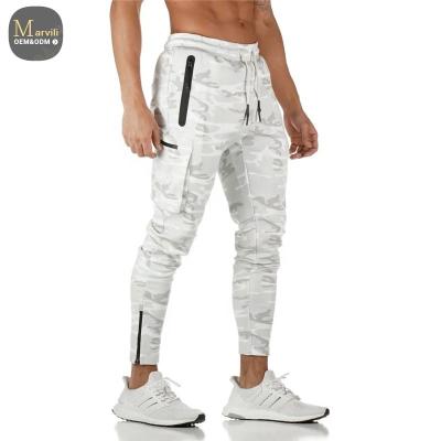 China Anti-Wrinkle Quick Dry Sports Fitness Slim Fit Mens Sportswear Pants Pure Drawstring Color Elastic Leisure With Back Pocket 3/4 Pants for sale