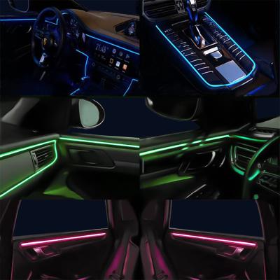 China LED Cold LED Line Light Interior Decorative Atmosphere Car Interior LED Neon Strip Light Underglow Car Lights Neon for sale