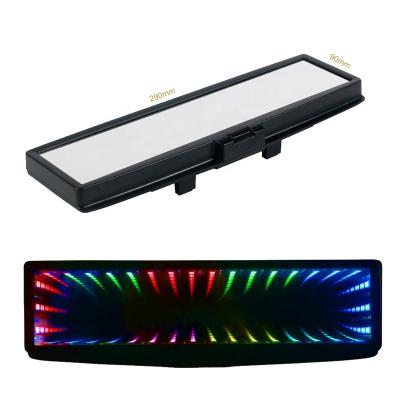 China 3D & LED Custom Car Unlimited Galaxy Multiple Colors Neon Led Clips Light Abyss Endless Rgb Car Led Rear View Mirror for sale