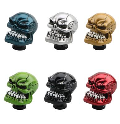 China JDM Car Manual Resin Skull Lever Palanca Craneo Shifter Stick Chrome Shift Knob Skull Sport Gear Stick Shift Knob Automatic for sale