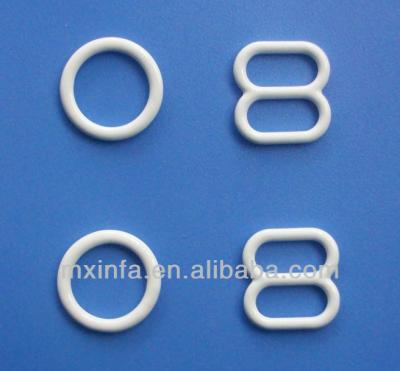 China Nylon Coated Underwear Bra Ring And Adjuster for sale