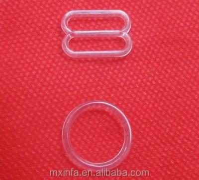 China Clear Plastic Underwear Bra Ring And Slider for sale