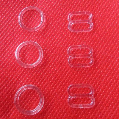 China Plastic Transparent Ring and Slider Underwear Bra Strap Bra Accessories for sale