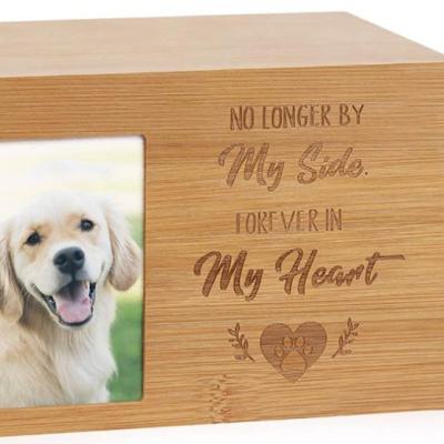 China China High Quality Custom Engravable Dog /cat Picture Memorial Urn Pet Caskets and Pet Caskets for sale