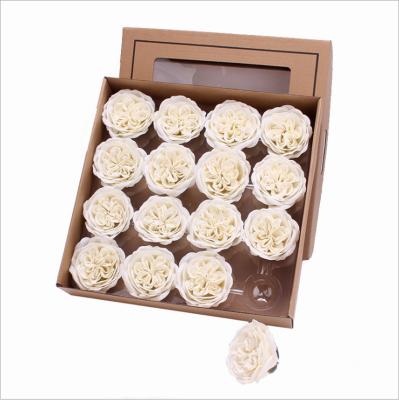 China 2021 New Hot Sale Eco-friendly Austin Rose Soap Flower Giant Soap Flower Gift Box With Big Fake Flower Head for sale