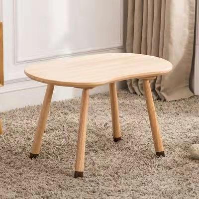 China Modern and simple oval household goods table 70*50*50 cm solid wood home decoration for sale