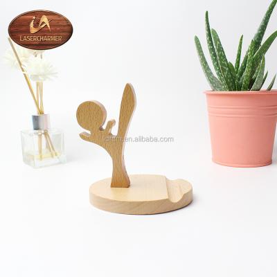 China 2021 Europe Wholesale Mobile Phone Displays Wooden Phone Stand for sale