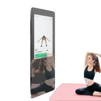 China Piso que coloca el espejo elegante de la aptitud, espejo interactivo del entrenamiento para el OS de Android en venta