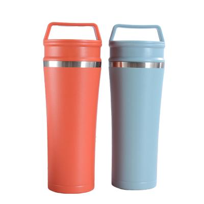 China Homee Sustainable Portable 450ml Coffee Tumbler Stainless Steel Vacuum Insulated Coffee Mug With Leak Proof Lid for sale