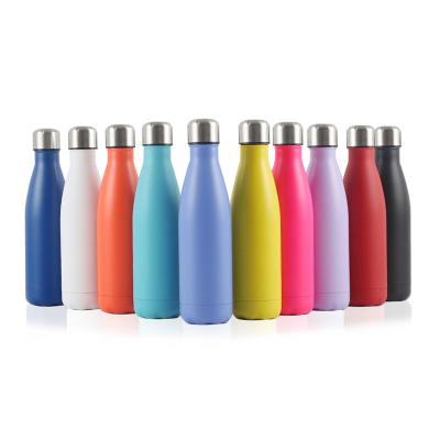 China PORTABLE 17oz Thermal Insulated Double Wall Stainless Steel Travel Bottle Sports Water Bottle Cola Shape Water Bottle Travel Flask for sale