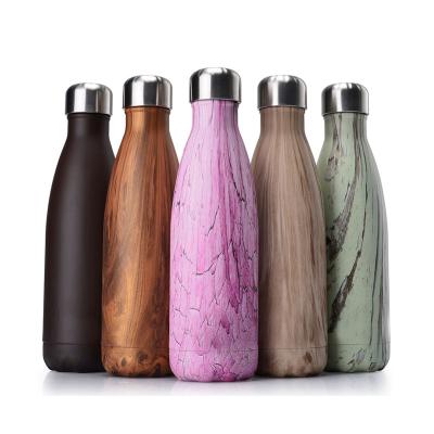 China PORTABLE Eco-Friendly Vacuum Sport Double Wall Stainless Steel Thermo Cola Shape Insulated Water Bottle With Custom Logo for sale