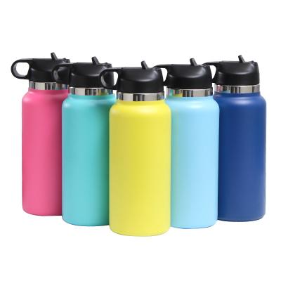 China 32OZ Stainless Steel Sports Water Bottle Thermoses PORTABLE Double Wall Insulated Vacuum Flask With Wide Mouth for sale