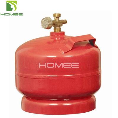 China Small size LPG 2KG lpg gas cylinder for camping for sale