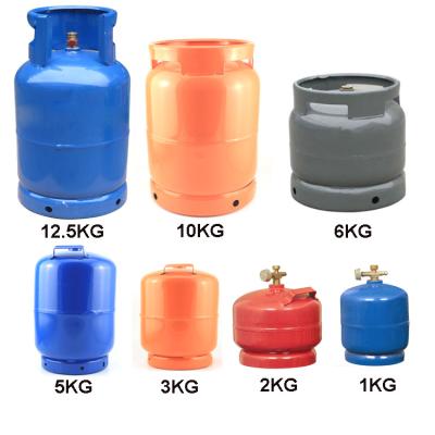 China Hot Selling LPG 3KG 5KG 6KG 10KG 12.5KG Nigeria Gas Cylinder With Burner for sale