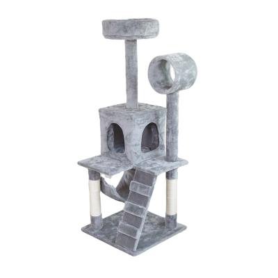 China Viable Small and Medium Cat Tree House With Mouse Cat Climbing Frame Cat Scratching Mail Toys for sale