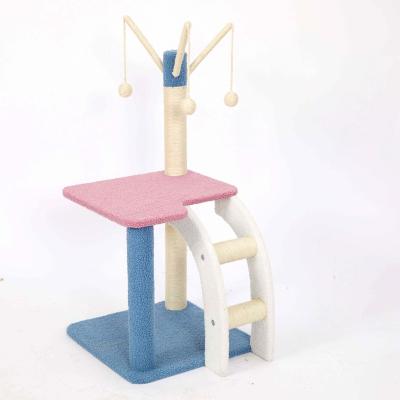 China Sustainable Custom Cat Tree Scratcher Pet Cat Toy Cat Climbing Frame for sale