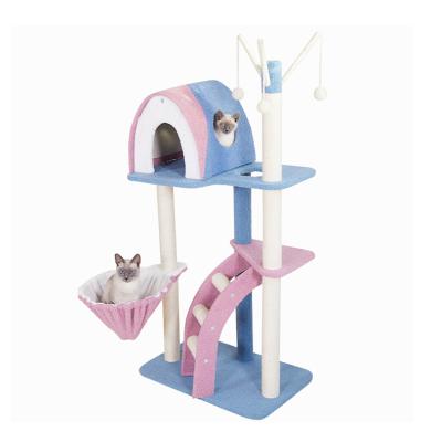 China Tamu Cat Living Room New Fashion Living Room Cat Tree Large Cat Climbing Frame for sale