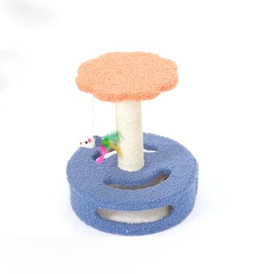 China Cat Tower Tree Solid Interactive Cat Climbing Frame With A Ball Of Small And Medium Size Of Solid Inexpensive Viable for sale